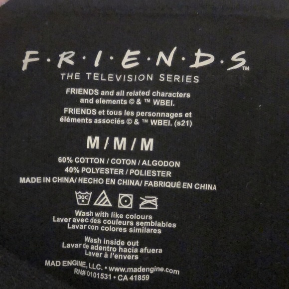 FRIENDS Black T-Shirt - Picture 3 of 3